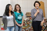 A vereadora Nancy Thame tomou a iniciativa de promover a exibição para os recicladores