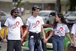 Participantes de caminhada seguiram para a praça José Bonifácio