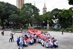 Participantes de caminhada seguiram para a praça José Bonifácio