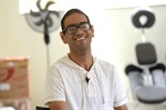 Lucas Camargo, deficiente visual e aluno da Avistar