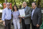 Lions e Rotarys de Piracicaba confeccionaram busto em homenagem ao fundador do espaço