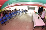 Pedro Kawai congratula-se com professores e alunos da Escola Manassés