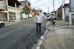 Foto revela condições do asfalto da rua João Wesley