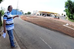 Rotatória já concluída na avenida Cristóvão Colombo