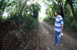 Serviço de máquinas promoveu melhora em estrada de terra