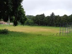 Campo de futebol antes da realização do serviço