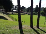 Campo de futebol depois da realização do serviço