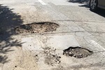 Avenida antes de o serviço ter sido feito