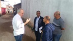 Gilmar Rotta foi acompanhado pelo presidente da Emdhap, o engenheiro da secretaria de obras e equipe da CPFL