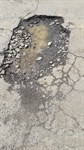 Foto mostra buracos que atrapalhavam motoristas