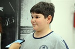 Murilo Magro Ribeiro, de 9 anos, aluno do 4º ano B, achou a experiência divertida