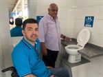 Vereador conferiu obras de acessibilidade feitas no espaço