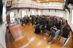 Anfiteatro do Pavilhão de Ciências Humanas da Esalq-USP recebeu a mesa-redonda, na tarde desta quinta-feira