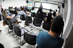 Aula ocorreu na sala de aula da Escola do Legislativo