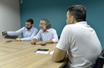 André Bandeira reuniu-se com o presidente da Ame, José de Araújo Neto e com o especialista em acessibilidade, Geovane Barelli
