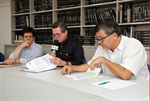 Paulo Serra, Trevisan e Pedro Kawai durante a última reunião da Comissão de Estudos sobre o Semae, nesta terça-feira