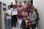 Vice-presidente e técnico estiveram na Câmara nesta segunda-feira