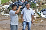 Vereador visitou os ecopontos do bairro Santo Antônio, Ártemis e Monte Rey