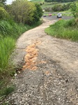 Foto mostra como estava o trecho antes da manutenção