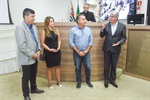 O dirigente regional de ensino Fábio Negreiros também participou da homenagem