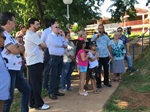 Moradores do Santo Antônio acompanham inauguração de praça e academia