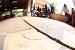 Foto mostra como era a escola antes da reforma