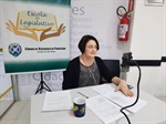 O advogado Fábio Dionísio e a vereadora Nancy Thame (PV) participaram da live, na tarde desta segunda-feira (27)