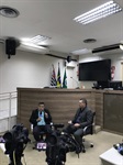 Presidente da Câmara de Dirigentes Lojistas de Piracicaba (SP) concedendo entrevista ao programa "Câmara Convida", que vai ao ar logo mais ao meio-dia, desta sexta-feira (26), na TV Câmara