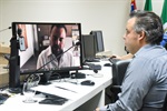 O juiz Wander Pereira Rossette Júnior participa do programa remotamente, por vídeo