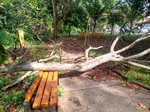 A praça Hermenegildo Melega, na Vila Rezende