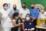A coordenadora-geral do Samu em Piracicaba, Flávia de Sá Molina, foi a segunda vacinada