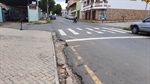 Sarjeta danificada na Paulista