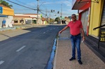 Sérgio da Van (PL), visitou na manhã desta quarta-feira (14) algumas ruas do bairro Santa Terezinha