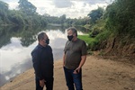 Vereador Josef Borges (Solidariedade) e geólogo Fábio Tadeu Lazzerini 