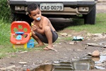 “É nosso sonho colocar asfalto para as nossas crianças brincarem”, disse Paulo Alexandre, morador do Bosques do Lenheiro 