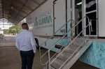 Thiago Ribeiro (PSC) visitou a carreta da prevenção Ilumina