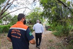 Limpeza da área é uma demanda antiga dos moradores da região. Em fevereiro, uma reunião entre Gilmar Rotta, representantes do Executivo e moradores do bairro buscou resolver o problema das enchentes