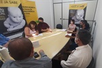 Reunião teve a presença de moradores do condomínio e representantes da empresa de transporte urbano