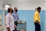 Vereador Anilton Rissato, prefeito Luciano Almeida e secretário Filemon Silvano estiveram em UFSs no Iaa