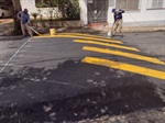 Redutor de velocidade foi construído na avenida do Café