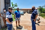 Presidente da Câmara, Gilmar Rotta (Cidadania), em reunião com moradores do Vila Nova