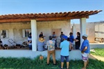 Presidente da Câmara, Gilmar Rotta (Cidadania), em reunião com moradores do Vila Nova