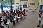 Evento foi acompanhado por pais, alunos e docentes da unidade de ensino.