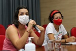 Vereadora Professora Juliana (PT), da cidade de Americana (à esquerda); Sílvia Morales (PV), à direita  
