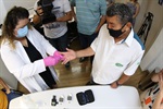 Voluntários realizaram testes de glicemia com aparelhos de diferentes marcas