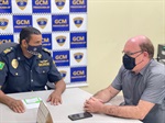 Anilton Rissato participou nesta quinta-feira (16) de reunião na sede da Guarda Civil Municipal de Piracicaba para debater questões de segurança em Santa Terezinha