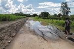 Trecho do acesso à Estrada Municipal Antonio José Guide está intransitável