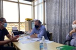 Vereador Josef Borges em reunião com o secretário Filemon Silvano, August Muzilli e a coordenação da Atenção Básica