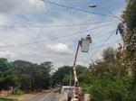 Wagnão acompanhou na manhã desta terça-feira (25) trabalho das equipes da Semob de instalação de pontos de iluminação pública na zona rural