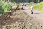 Recuperação das vias também prevê a adição de cascalho nos pontos mais críticos